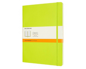 Блокнот Moleskine Classic Soft Xlarge A5+ 96 листов в линейку салатовый на сшивке (190x250 мм)